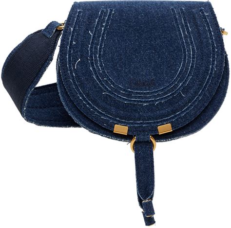 chloe denim saddle bag.